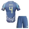 Fußball Trikot Ajax Amsterdam Jorrel Hato 4 Auswärts 2024-25 - Kinder